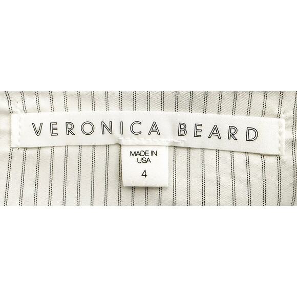 Veronica Beard Women's Arezzo Buffalo Plaid Mini Skirt Black White Front Pockets - Picture 8 of 10